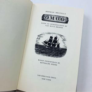 OMOO by Herman Melville Hardcover Book by Heritage Press